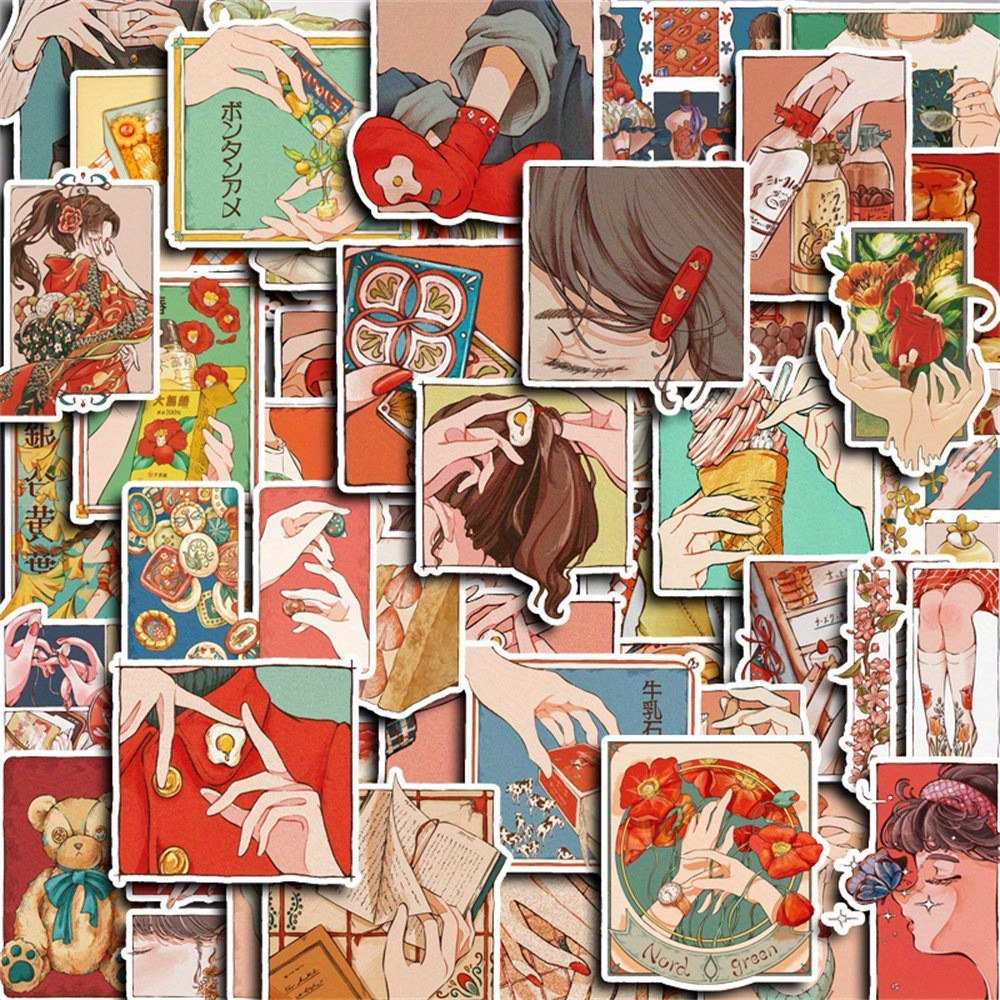 Lifestyle Of Japanese - 50 Pezzi Adesivi Decorativi in Stile