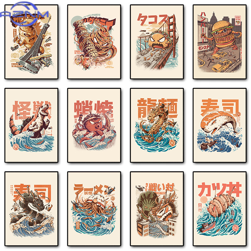 AZNM Poster di Kaiju Giappones - Japanese Lifestyle And Food recensione e prezzo