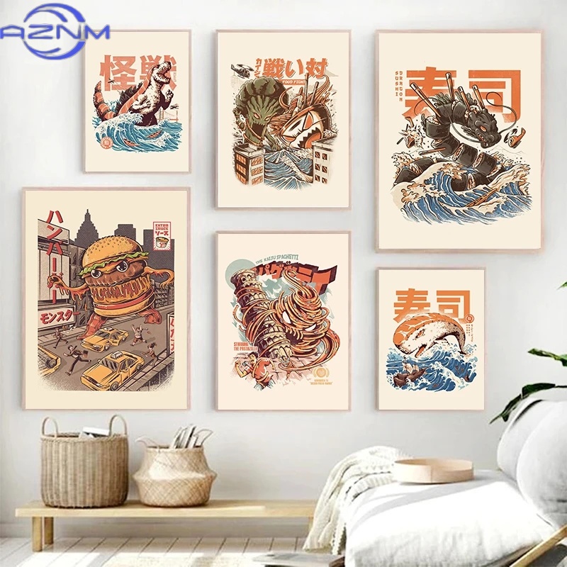 AZNM Poster di Kaiju Giappones - Japanese Lifestyle And Food recensione e prezzo