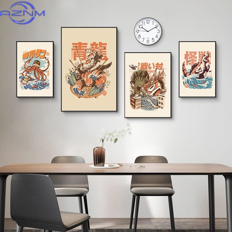 AZNM Poster di Kaiju Giappones - Japanese Lifestyle And Food recensione e prezzo